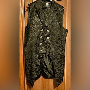 Paul Jones unisex-menswear Gothic Vest waistcoat steampunk Victorian tailcoat XL